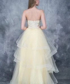 Formal Gowns Nina Canacci - 5121 Sweetheart Lace Beaded Ruffle Tier Gown 11 Formal Gowns Nina Canacci - 5121 Sweetheart Lace Beaded Ruffle Tier Gown