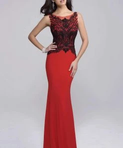 Formal Gowns Nina Canacci - 8124 Dress In Red/Black