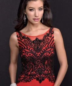Formal Gowns Nina Canacci - 8124 Dress In Red/Black
