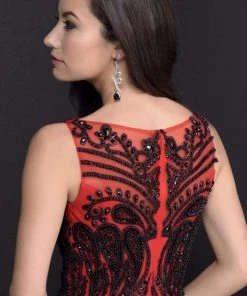 Formal Gowns Nina Canacci - 8124 Dress In Red/Black