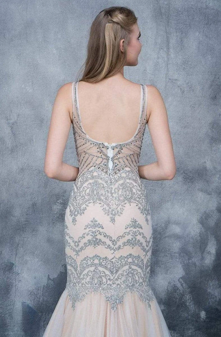 Formal Gowns Nina Canacci - 8142 Jeweled V-neck Mermaid Dress 4 Formal Gowns Nina Canacci - 8142 Jeweled V-neck Mermaid Dress