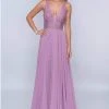 Formal Gowns Nina Canacci - 8159 Embellished Plunging V Neck A-Line Gown