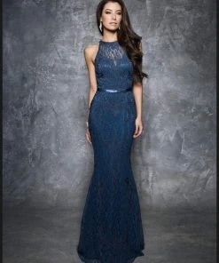 Nina Canacci - Sleeveless Lace Prom Dress 4103