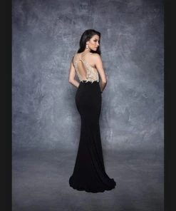 Formal Gowns Nina Canacci - V-Neck Long Prom Dress 7368 9 Formal Gowns Nina Canacci - V-Neck Long Prom Dress 7368