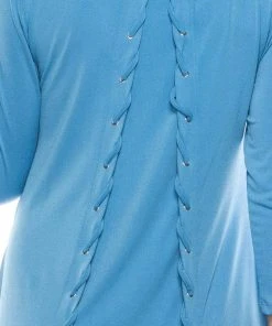 Nina Leonard - L6234A Tie String Back Short Swing Jersey Dress Cocktail Dresses