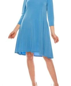 Nina Leonard - L6234A Tie String Back Short Swing Jersey Dress Cocktail Dresses