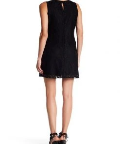 Nine West - 10647202 Sleeveless Floral Lace Cocktail Dress Cocktail Dresses