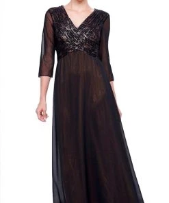 Nox Anabel - 5126 Sheer Empire Dress