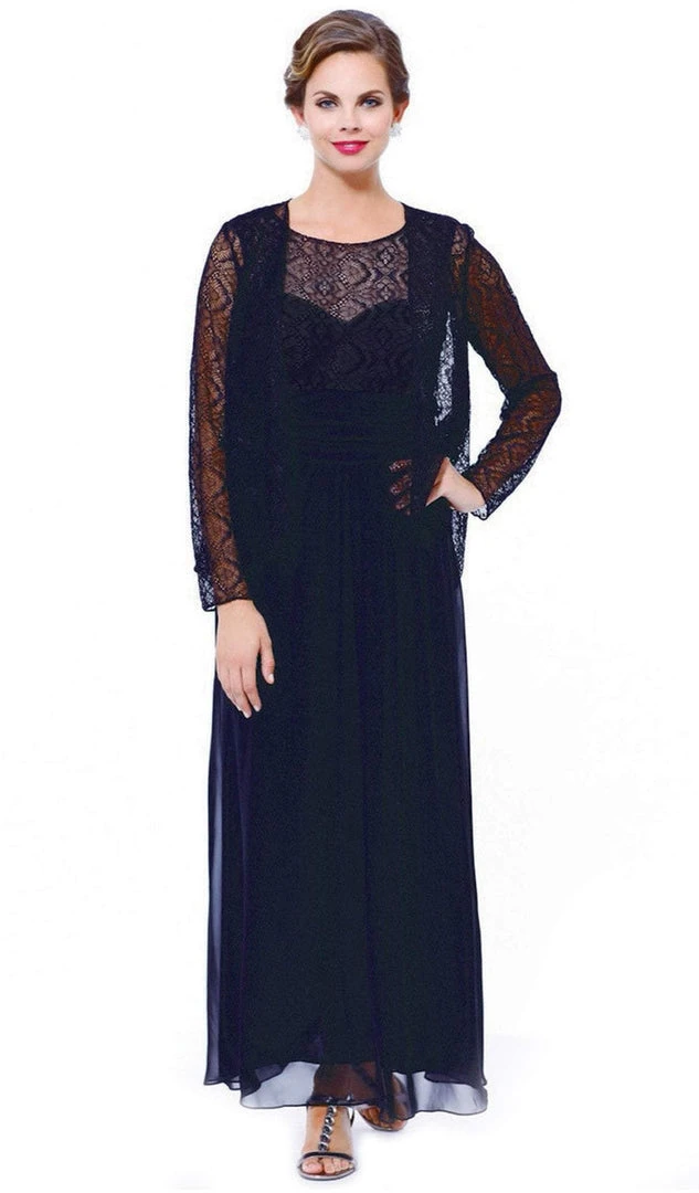Formal Gowns Nox Anabel - 5136 Illusion Dress With Jacket 3 Formal Gowns Nox Anabel - 5136 Illusion Dress With Jacket