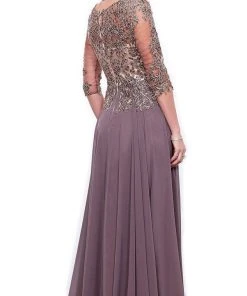 Nox Anabel - 5144 Embroidered A-Line Dress Formal Gowns