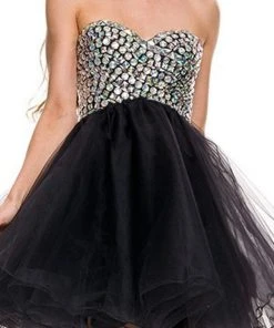 Cocktail Dresses Nox Anabel - 6010 Beaded Sweetheart A-Line Dress