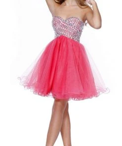 Cocktail Dresses Nox Anabel - 6010 Beaded Sweetheart A-Line Dress