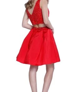 Nox Anabel - 6054 Embellished Bateau Neck Dress 17 Nox Anabel - 6054 Embellished Bateau Neck Dress