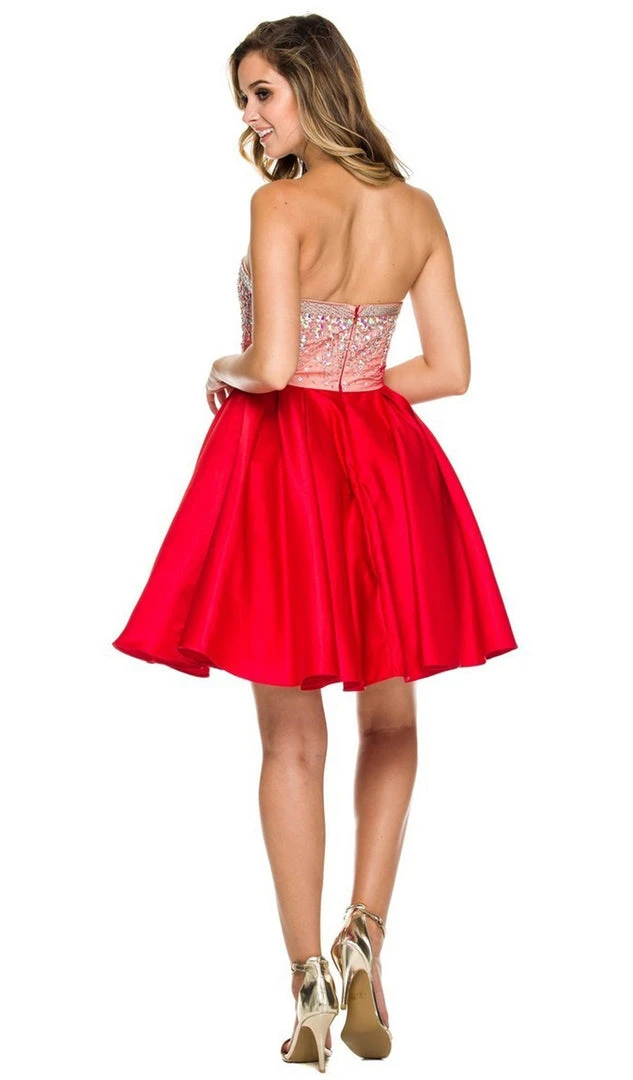 Nox Anabel - 6167 Beaded Cocktail Dress Cocktail Dresses 4 Nox Anabel - 6167 Beaded Cocktail Dress Cocktail Dresses