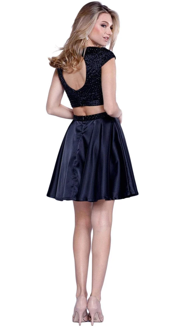 Nox Anabel - 6216 Bejeweled Jewel Neck Dress 8 Nox Anabel - 6216 Bejeweled Jewel Neck Dress