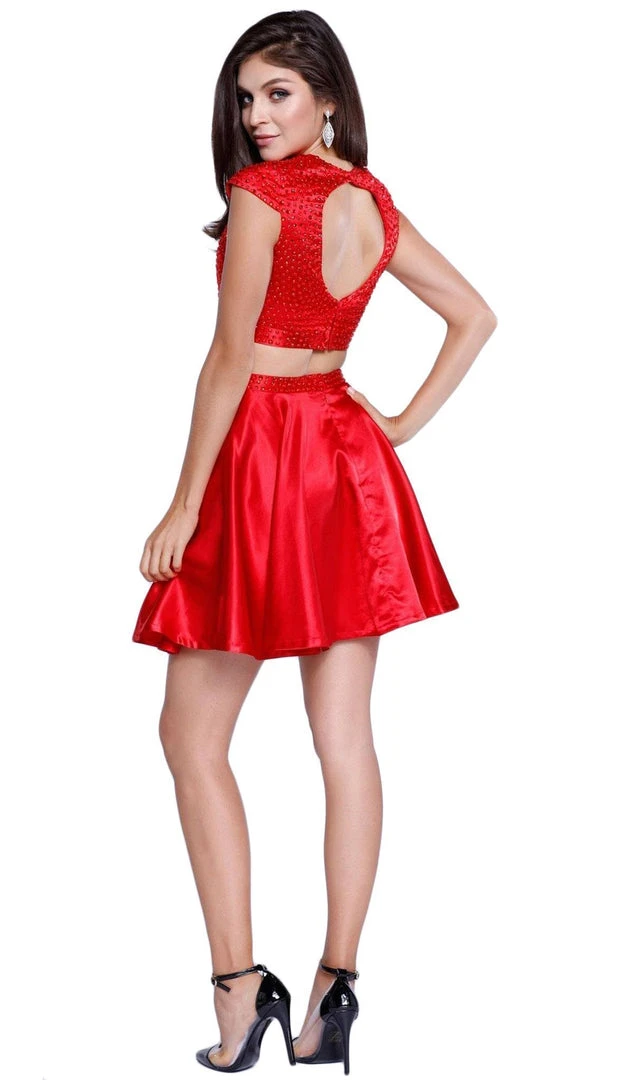 Nox Anabel - 6216 Bejeweled Jewel Neck Dress 10 Nox Anabel - 6216 Bejeweled Jewel Neck Dress