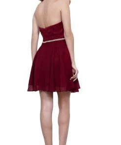 Nox Anabel - 6225 Illusion High Halter Lace Cocktail Dress