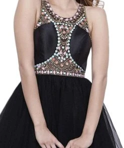 Cocktail Dresses Nox Anabel - 6250 Beaded Sleeveless Cocktail Dress