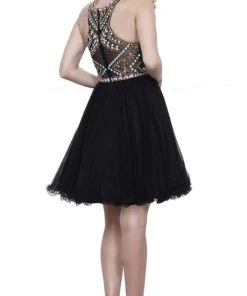 Cocktail Dresses Nox Anabel - 6250 Beaded Sleeveless Cocktail Dress