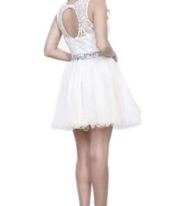 Nox Anabel - 6252 Embroidered Bodice Tulle Short Party Dress Cocktail Dresses 17 Nox Anabel - 6252 Embroidered Bodice Tulle Short Party Dress Cocktail Dresses