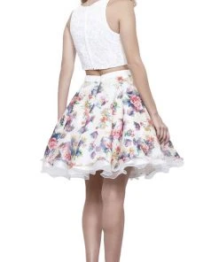 Nox Anabel - 6255 Beaded Two-Piece A-Line Cocktail Dress