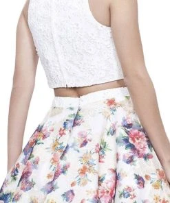 Nox Anabel - 6255 Beaded Two-Piece A-Line Cocktail Dress