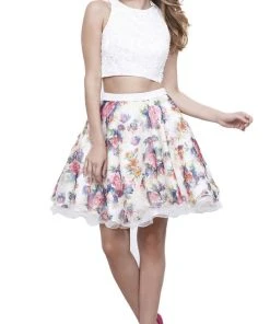 Nox Anabel - 6255 Beaded Two-Piece A-Line Cocktail Dress