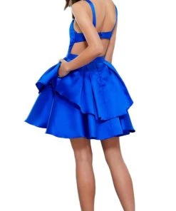 Nox Anabel - 6283 Sleeveless Peplum Cocktail Dress