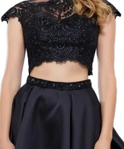 Nox Anabel - 6301 Two Piece Embellished A-line Cocktail Dress