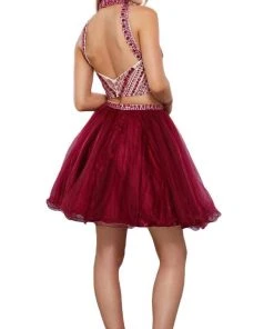 Nox Anabel - 6326 Two Piece Beaded A-line Dress