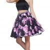 Nox Anabel - 6347 Two Piece Halter Floral Pleated Cocktail Dress