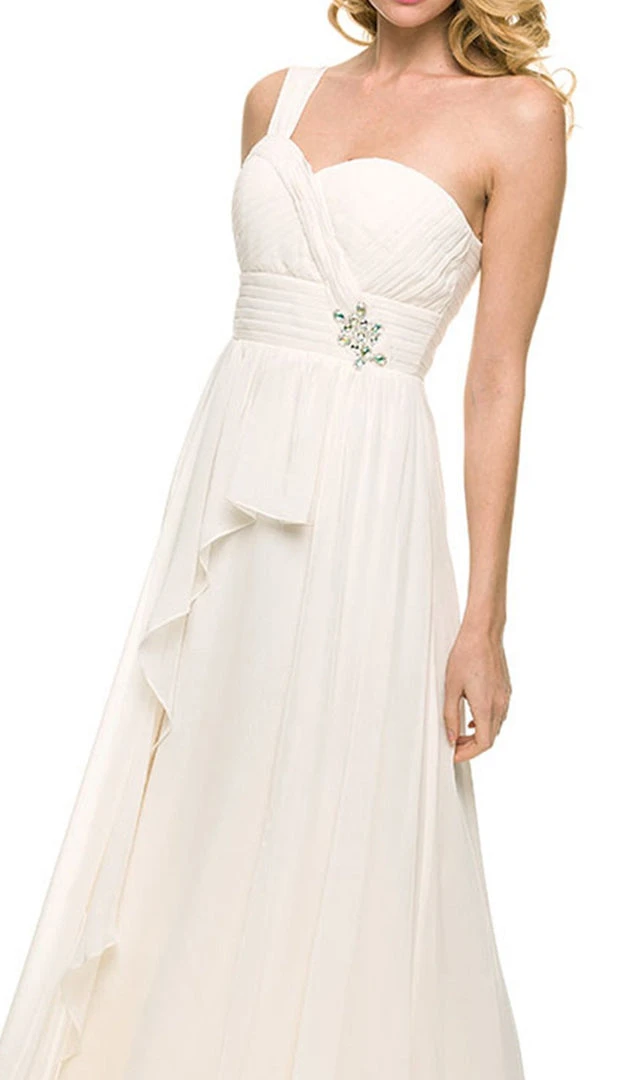 Nox Anabel - 7125 Long One Shoulder Dress 4 Nox Anabel - 7125 Long One Shoulder Dress