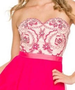 Nox Anabel - 8146 Strapless Sweetheart A-Line Dress 10 Nox Anabel - 8146 Strapless Sweetheart A-Line Dress