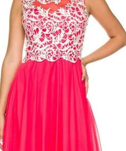 Nox Anabel - 8154 Floor Length Lace Bodice Gown