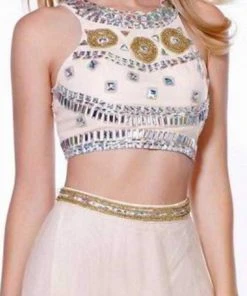 Nox Anabel - 8162 Two Piece Jeweled A-line Dress 14 Nox Anabel - 8162 Two Piece Jeweled A-line Dress