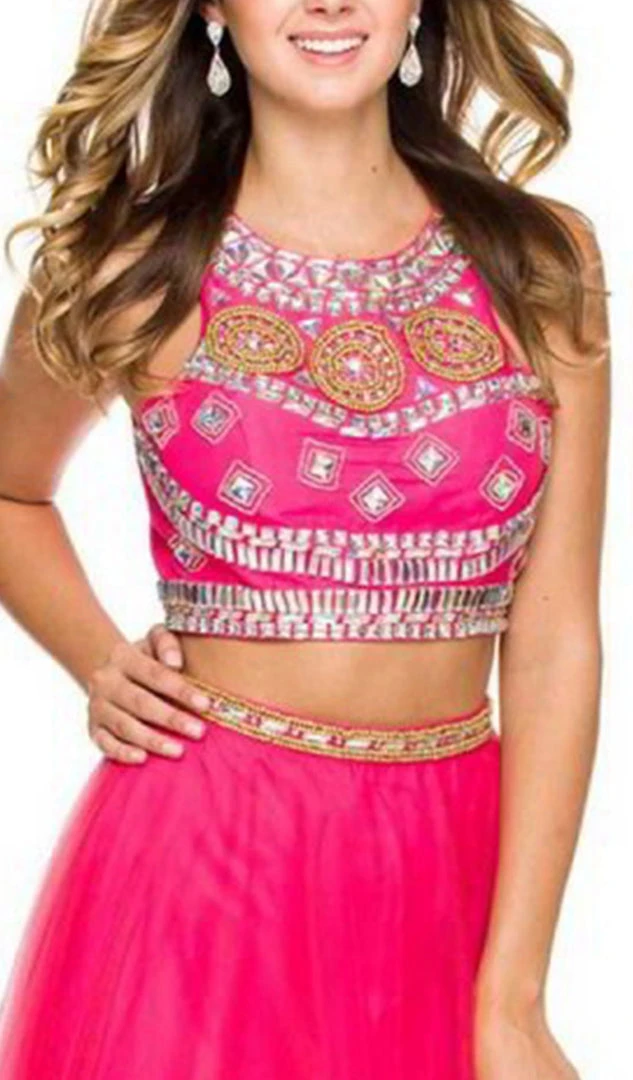 Nox Anabel - 8162 Two Piece Jeweled A-line Dress 4 Nox Anabel - 8162 Two Piece Jeweled A-line Dress