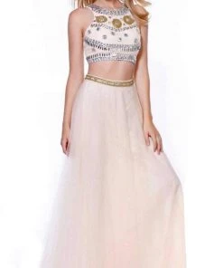 Nox Anabel - 8162 Two Piece Jeweled A-line Dress 13 Nox Anabel - 8162 Two Piece Jeweled A-line Dress