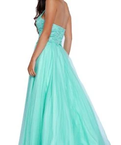 Nox Anabel - 8181 Lace Embroidered Bodice Halter Long Gown Formal Gowns 11 Nox Anabel - 8181 Lace Embroidered Bodice Halter Long Gown Formal Gowns