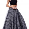 Nox Anabel - 8204 Two-Piece Halter Polka Dot Printed Evening Gown