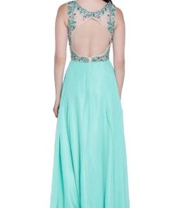 Nox Anabel - 8235 Beaded Embroidery Illusion Evening Gown Formal Gowns 12 Nox Anabel - 8235 Beaded Embroidery Illusion Evening Gown Formal Gowns