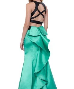 Nox Anabel - 8292 Sleeveless Two-piece Jewel Trumpet Dress Formal Gowns