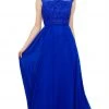 Formal Gowns Nox Anabel - 8314 Elegant Lace Bodice Scoop Back Chiffon A-Line Evening Gown