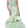 Nox Anabel - 8332 Sleeveless Halter Neck Beaded Long Mermaid Dress Formal Gowns