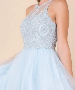 Nox Anabel - B652 Sparkly Lace Applique Bodice Tulle Cocktail Dress 41 Nox Anabel - B652 Sparkly Lace Applique Bodice Tulle Cocktail Dress