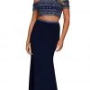Formal Gowns Nox Anabel - C082 Two Piece Beaded Off-Shoulder Evening Dress 1 Formal Gowns Nox Anabel - C082 Two Piece Beaded Off-Shoulder Evening Dress