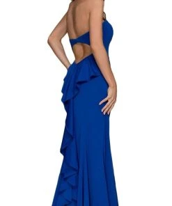 Formal Gowns Nox Anabel - E002 Strapless Sweetheart Ruffled Sheath Dress 13 Formal Gowns Nox Anabel - E002 Strapless Sweetheart Ruffled Sheath Dress