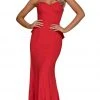 Formal Gowns Nox Anabel - E002 Strapless Sweetheart Ruffled Sheath Dress