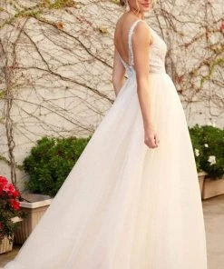 Nox Anabel - E474 Lace Applique A-Line Dress