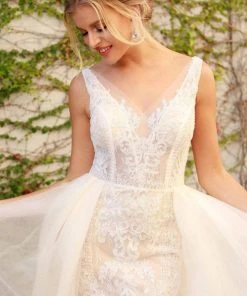 Nox Anabel - E474 Lace Applique A-Line Dress