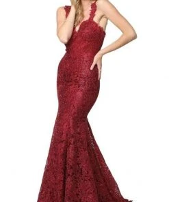 Formal Gowns Nox Anabel - Lace Sweetheart Mermaid Evening Gown R216 - 1 Pc Silver In Size S Available